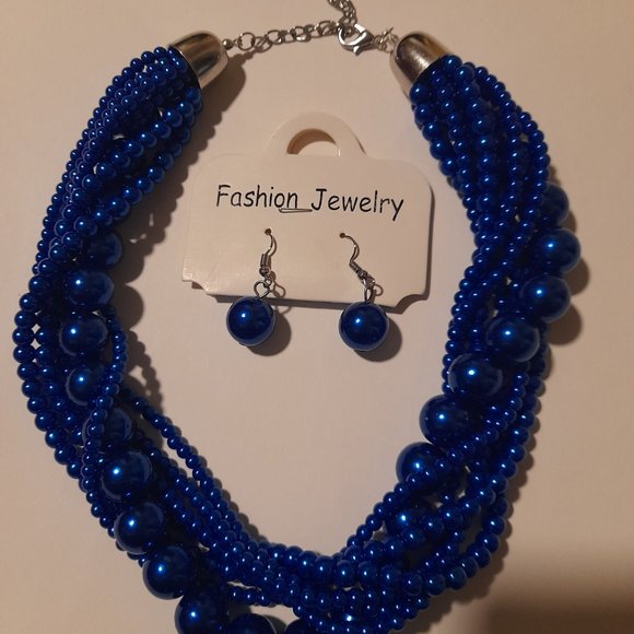 JEROLLIN NECKLESS AND EARING JEWELRY SET - Picture 3 of 4